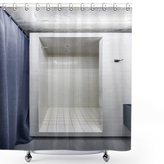 Personality  Bathroom In Loft Style Shower Curtains