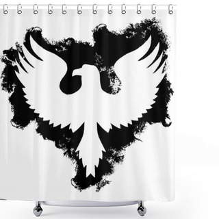 Personality  Grunge Eagle Shower Curtains