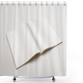 Personality  Open Blank Magazine Shower Curtains