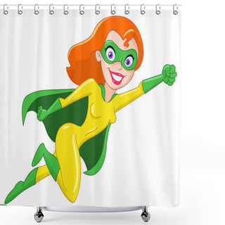 Personality  Super Heroine Shower Curtains