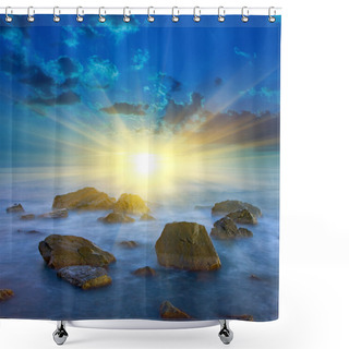 Personality  Majestic Sunset Shower Curtains