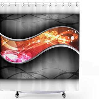 Personality  Abstract Vector Design Shower Curtains