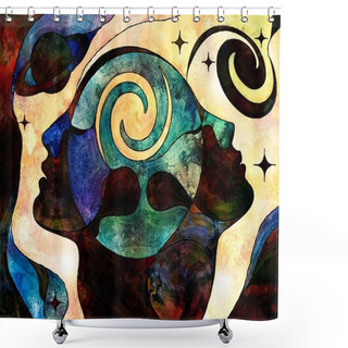 Personality  Worlds Of Another Shower Curtains