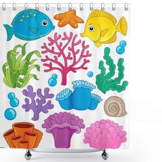 Personality  Coral Reef Theme Collection 1 Shower Curtains