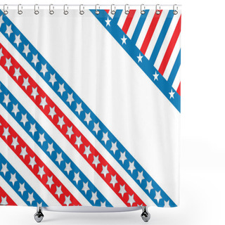 Personality  American Flag Design Shower Curtains