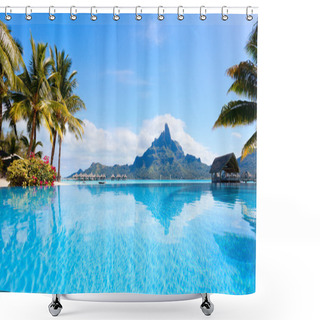 Personality  Bora Bora Landscape Shower Curtains