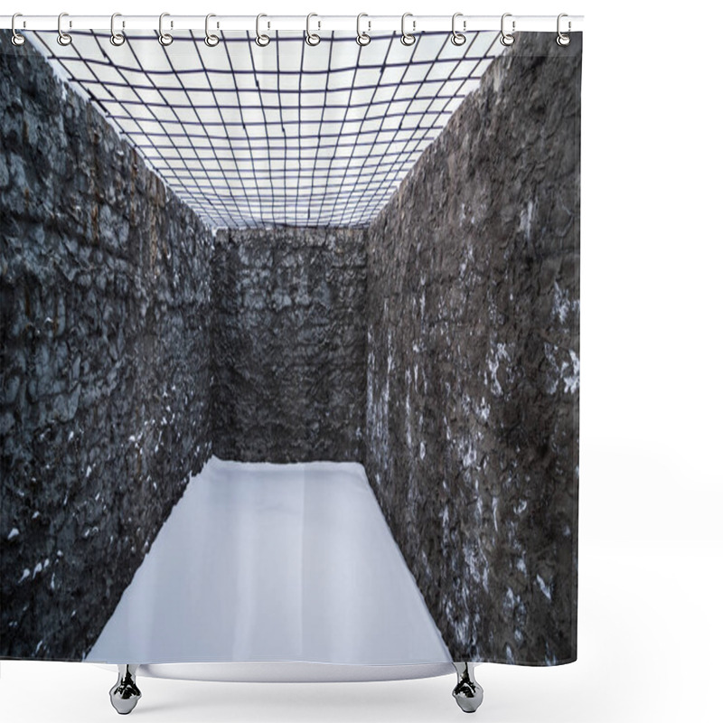Personality  Interior Of Prison Cell Shower Curtains