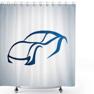 Personality  Logo Of Auto Shower Curtains