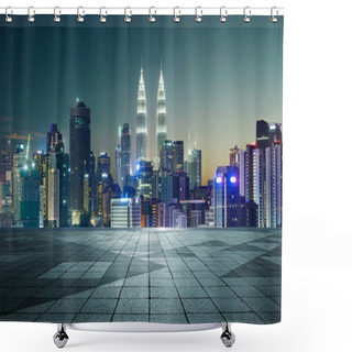 Personality  Kuala Lumpur Night Lights Shower Curtains