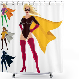Personality  Superhero - Female Shower Curtains