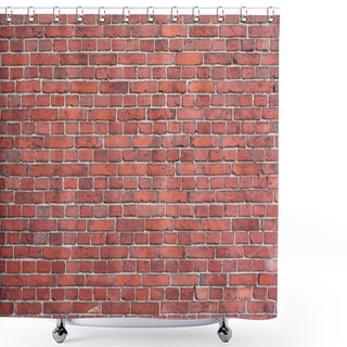 Personality  Background Of Red Brick Wall Shower Curtains