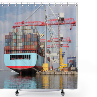 Personality  Container Shipping Shower Curtains