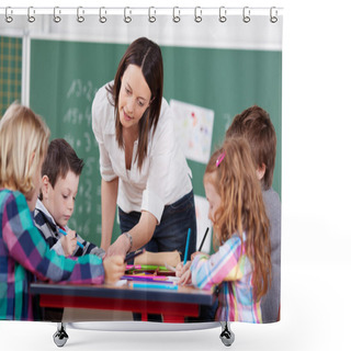 Personality  Explaining Teacher Shower Curtains