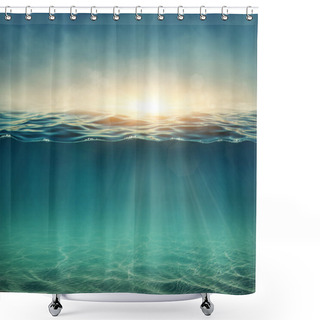 Personality  Abstract Underwater Background Shower Curtains