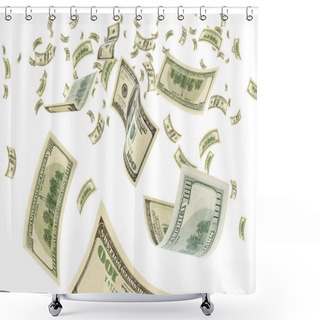 Personality  Money In Air. Shower Curtains