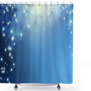 Personality  Festive Sparkling Lights Background Shower Curtains