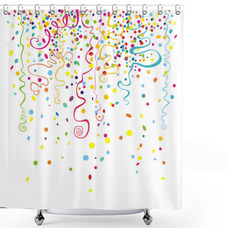 Personality  Confetti Shower Curtains