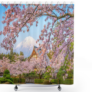 Personality  Fuji In Spring Shower Curtains