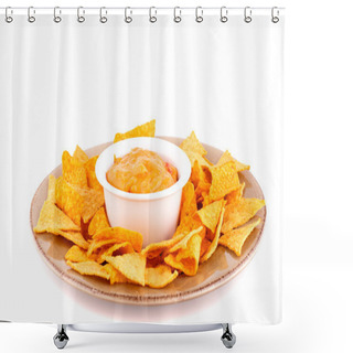Personality  Nachos And Cheese Sauce Shower Curtains