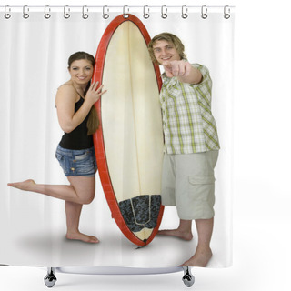 Personality  Surfing Needs You Shower Curtains