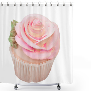 Personality  Rose Shaped Cupcake Shower Curtains