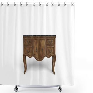 Personality  Wood Desk Shower Curtains