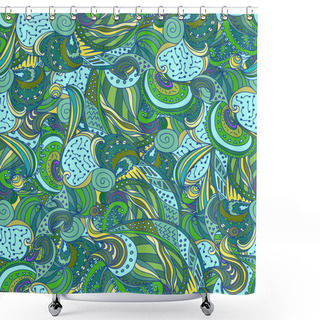 Personality  Vector Abstract Doodle Pattern Shower Curtains