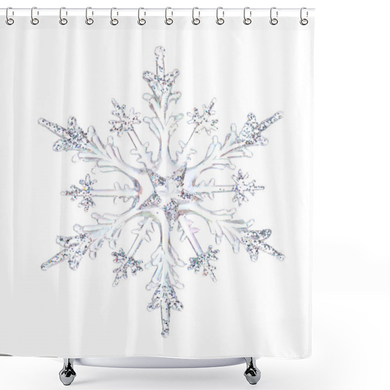 Personality  Snowflake shower curtains