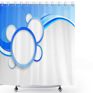 Personality  Abstract Background With Circles Shower Curtains