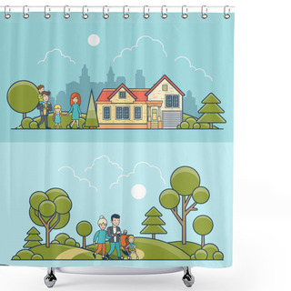 Personality   Casual Life Style Concept. Shower Curtains