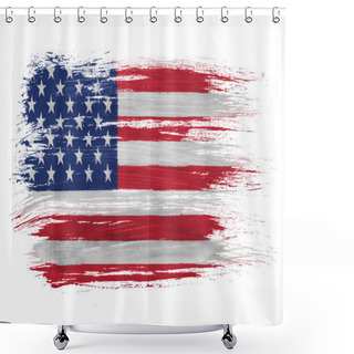 Personality  The USA Flag Shower Curtains