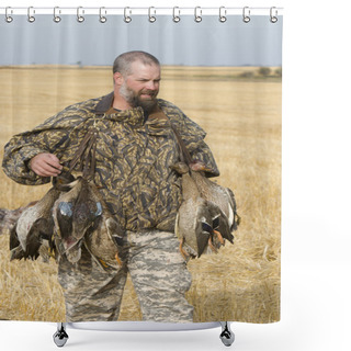 Personality  Duck Hunter Shower Curtains