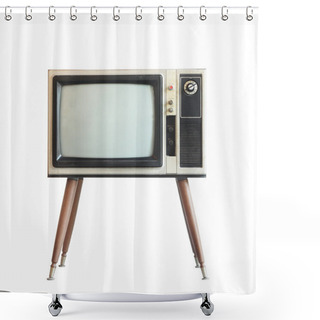 Personality  Vintage Television Shower Curtains