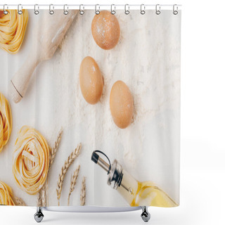 Personality  Pasta Ingredients Shower Curtains