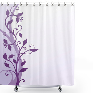 Personality  Violet Flowers Shower Curtains