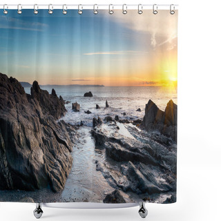 Personality  Rocky Beach Shower Curtains