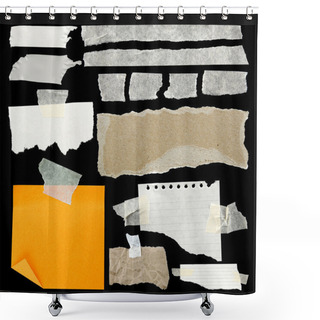 Personality  Torn Paper Shower Curtains
