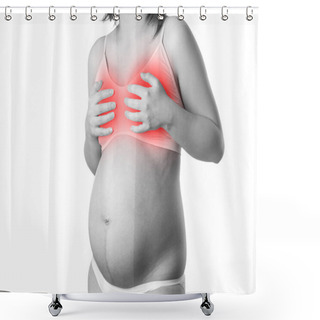 Personality  Breast Pain During Pregnancy, Swelling Of Mammary Glands Shower Curtains