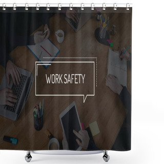 Personality  BUSINESS TEAMWORK WORKING OFFICE  Shower Curtains