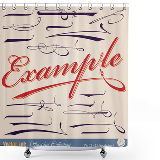 Personality  Swashes For Trade Marks Shower Curtains