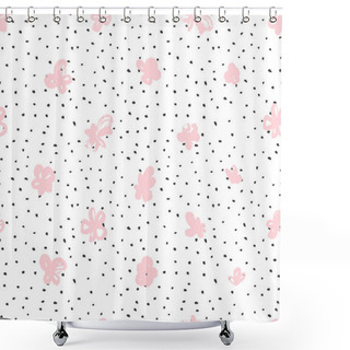 Personality  Graphical Flowers Pattern Shower Curtains