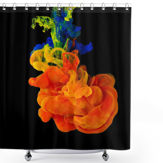Personality  Colorful Ink In Water Shower Curtains