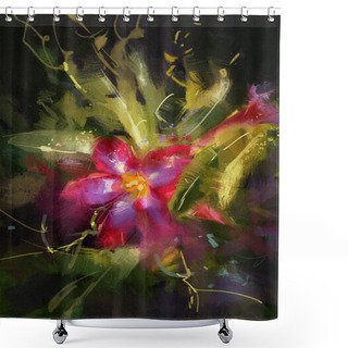 Personality  Desert Rose Flower Shower Curtains