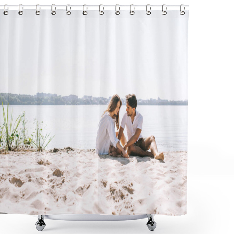 Personality  river shower curtains