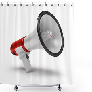 Personality  Megaphone Shower Curtains