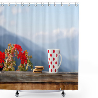 Personality  Good Morning Alps Shower Curtains