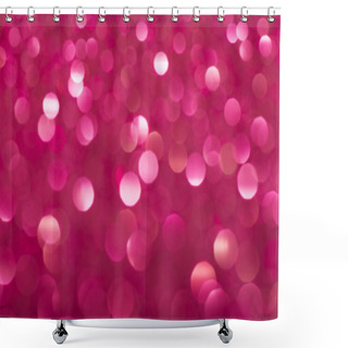 Personality  Defocused Vintage Shiny Lights Christmas Bokeh Background. Shower Curtains