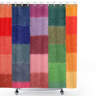 Personality  Color Board Of Carpet Samples Shower Curtains