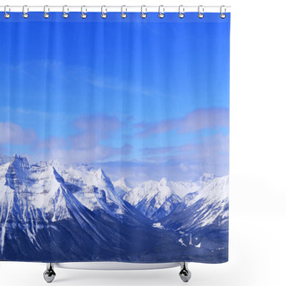 Personality  Winter Mountains Shower Curtains