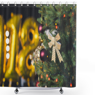 Personality  Christmas Tree Shower Curtains